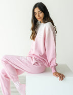Elevated Faith Pink Sweatpants with Inspirational Message, part of Christian Apparel collection