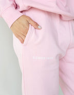 Elevated Faith Pink Sweatpants with Side Pockets, Ideal for Christian Apparel Fans