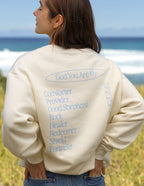 Elevated Faith Christian Crewneck Sweatshirt in Cream with Inspirational God You Are My Text on Back