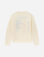 Elevated Faith Christian Crewneck Sweatshirt in soft yellow with inspirational back design