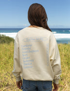 Elevated Faith Christian Crewneck Sweatshirt featuring a meaningful inspirational graphic on the back
