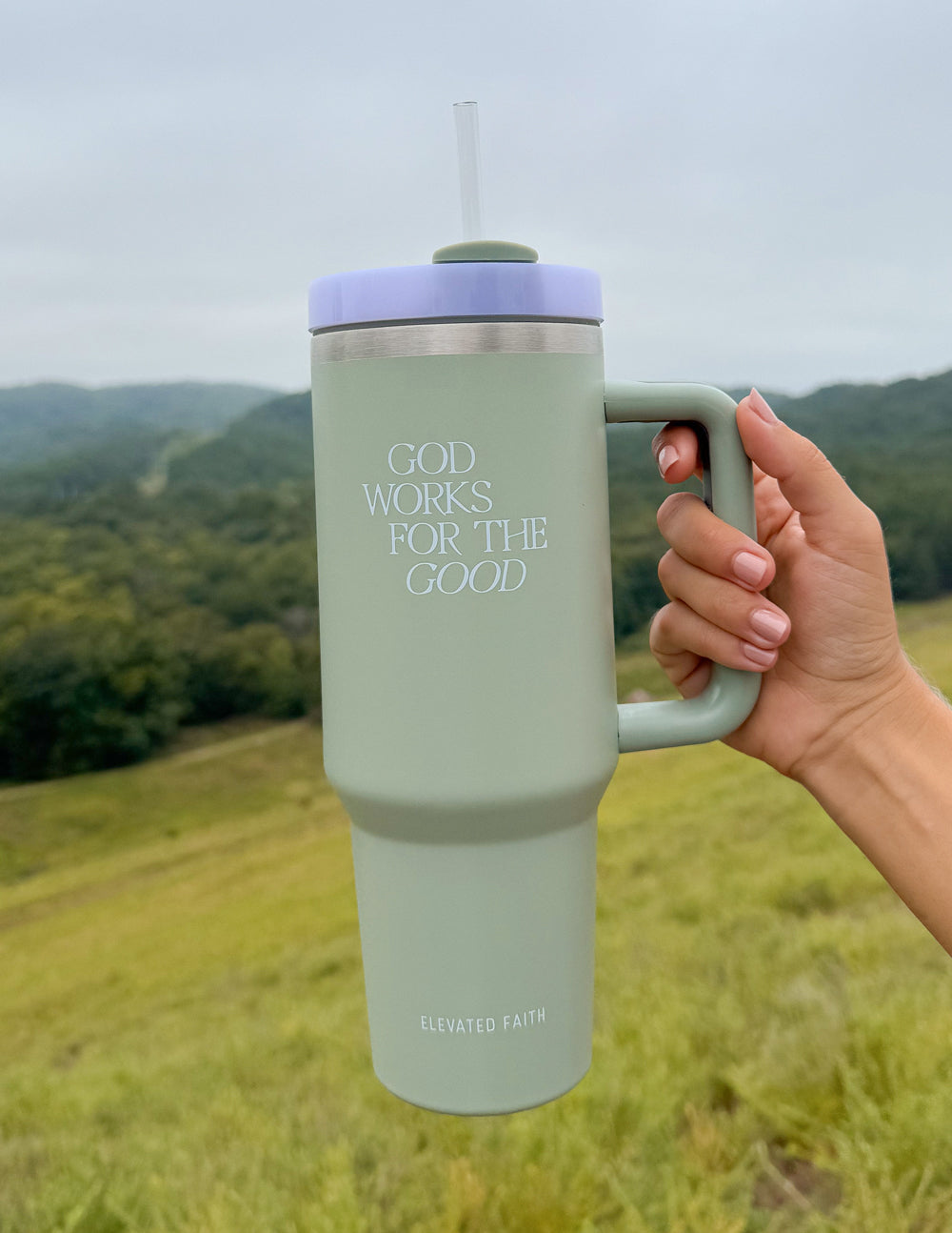 God Works for the Good 40 oz Tumbler