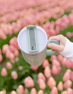 Elevated Faith Tumbler in Green with Straw, perfect for Christian Gifts lovers on the go