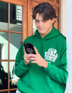 Christian iPhone Case featuring the text God is Always with Me, designed for daily inspiration