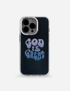 Elevated Faith Christian iPhone Case with 'God is Great' design in a stylish, modern style
