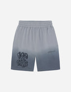 Elevated Faith Christian Shorts in Gray with 'God is Great' Text for Comfortable Everyday Wear