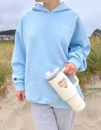 Elevated Faith Tumbler in White with God's Love Design, ideal for Christian Gifts