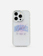 Elevated Faith Christian iPhone Case with a stylish design showcasing the word God on a clear background