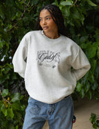 Elevated Faith Christian Crewneck Sweatshirt in gray with stylish God design for casual wear