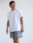 Elevated Faith Men's Christian Shorts in Gray with Comfortable Fit and Versatile Style