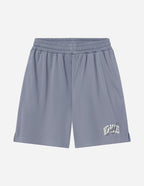 Elevated Faith Christian Shorts in light gray with breathable mesh fabric for comfort