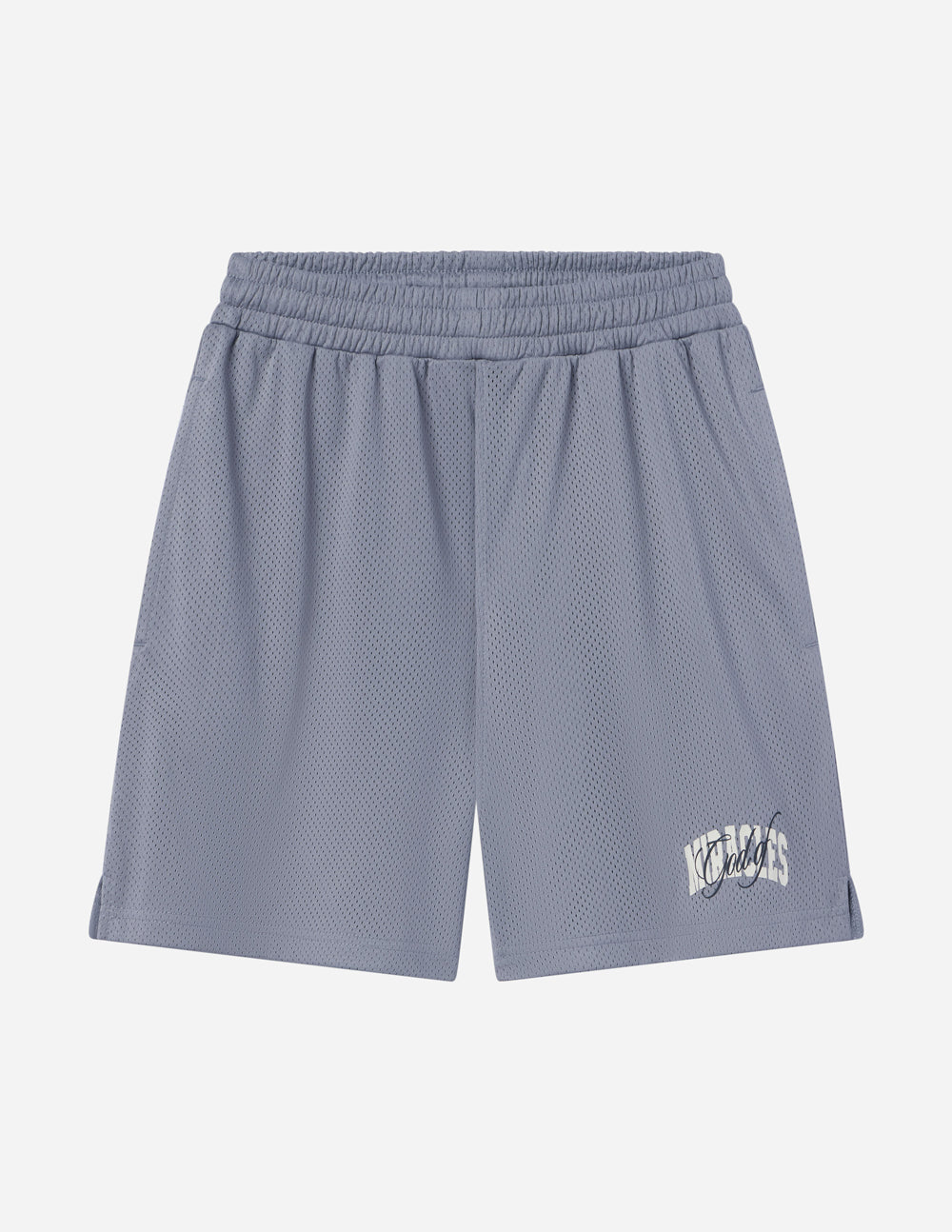 Elevated Faith Christian Shorts in light gray with breathable mesh fabric for comfort