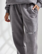 Elevated Faith Comfortable Sweatpants in Gray featuring Christian Apparel design elements