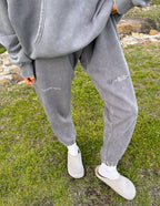 Elevated Faith Sweatpants in Grey Featuring Christian Apparel Design for Comfortable Everyday Wear