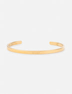 Elevated Faith Gold Cuff Bracelet as a stylish piece of Christian Jewelry Bracelet