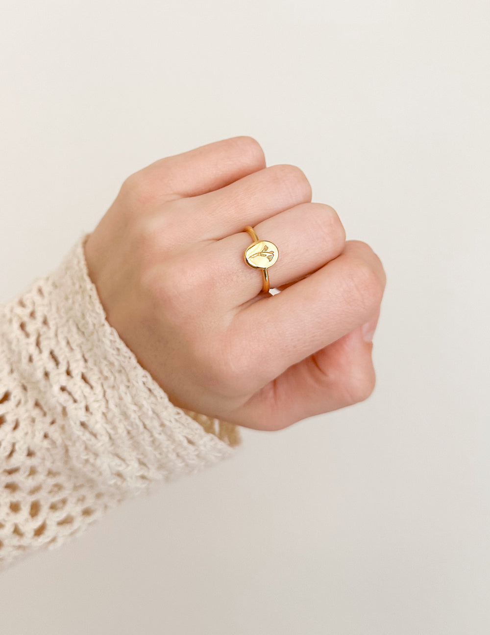 Gold Elevated Faith ring featuring a heart design, perfect Christian Jewelry for daily wear