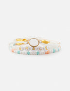 Elevated Faith Christian Jewelry Bracelet with beads spelling GRACE in soft pastel colors