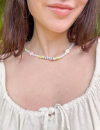 Elevated Faith Christian Jewelry Necklace with Colorful Beads and Smileys for Everyday Wear