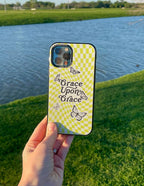 Elevated Faith Christian Phone Case with Grace Upon Grace Design and Butterfly Graphics