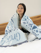 Elevated Faith Cozy Blanket with Floral Design, Perfect Christian Gifts for Comfort and Inspiration