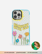 Colorful Christian iPhone Case featuring flowers and the text Growing with God for stylish protection