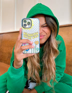 Colorful Christian iPhone Case featuring a Growing with God design and illustrated flowers