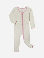 Heart Bamboo Convertible Footed Onesie