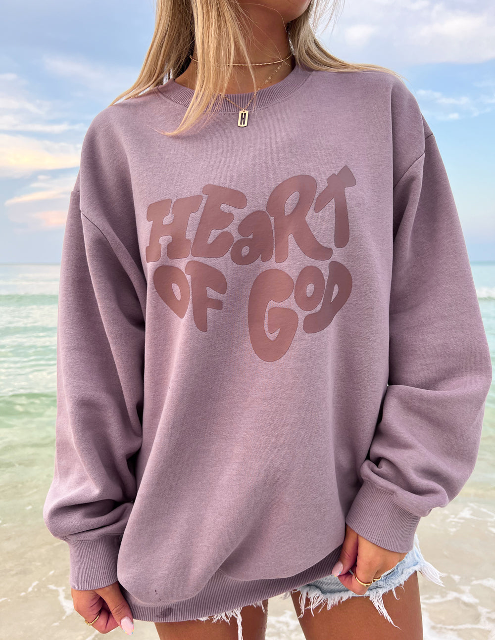 Heart of God Unisex Crewneck - RepThe1 Christian Apparel