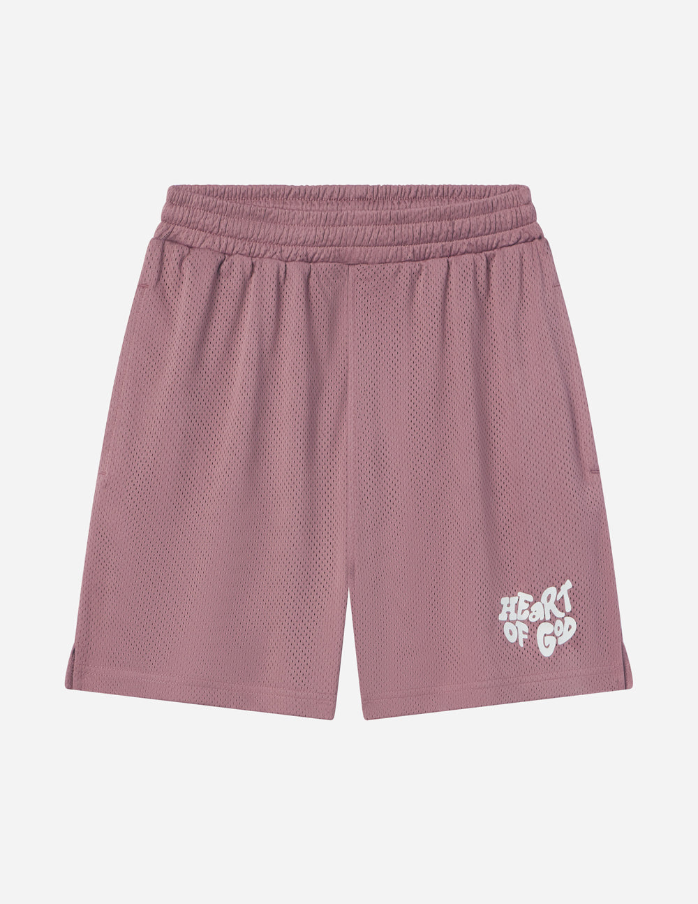 Elevated Faith Heart of God Christian Shorts in Dusty Pink with Comfortable Fit