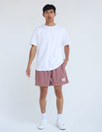 Men's Elevated Faith Christian Shorts in Light Pink with Comfortable Fit for Everyday Wear