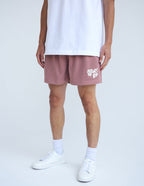 Elevated Faith Heart of God Mesh Christian Shorts in Pink with a Comfortable Fit for Everyday Wear