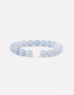 Elevated Faith Blue Stone Bracelet as Christian Jewelry Bracelet with Heart-Shaped Accent