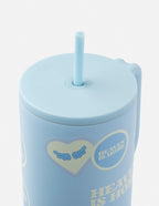 Light Blue Elevated Faith Tumbler with Scripture Design, Perfect as Christian Gifts