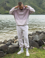 Elevated Faith sweatpants in light gray, perfect for comfortable Christian Apparel for everyday wear