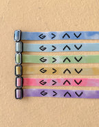 Elevated Faith Christian Jewelry Bracelet in multiple pastel colors with unique designs