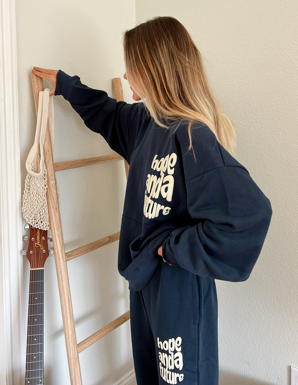 Elevated Faith Sweatpants featuring 'hope and a future' design, ideal for Christian Apparel enthusiasts