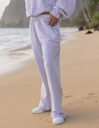 Elevated Faith Lavender Sweatpants for Relaxation in Christian Apparel by the Beach