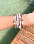 Set of Letter Bracelets featuring inspiring messages as Christian Jewelry Bracelet for faith wearers
