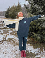 Elevated Faith Dark Blue Sweatpants in Christian Apparel for Comfortable Winter Wear