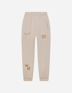 Elevated Faith Beige Sweatpants with Christian Apparel Designs and Inspirational Graphics