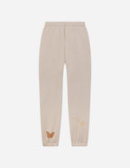 Elevated Faith Cream Sweatpants with Butterfly and Flower Design in Christian Apparel