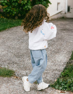 Elevated Faith Kids Jacket in Gray featuring colorful designs, perfect for Christian Kids Apparel