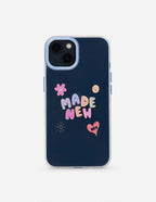 Elevated Faith Christian iPhone Case with colorful 'Made New' design for stylish protection