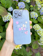 Colorful Elevated Faith Christian iPhone Case with cheerful designs and uplifting message