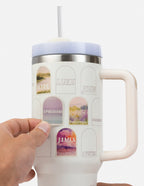 Elevated Faith Tumbler with Bible Verses and Inspirational Artwork, a perfect Christian Gifts option