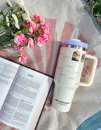 Elevated Faith Tumbler with New Testament Design, ideal Christian Gifts for Bible study enthusiasts