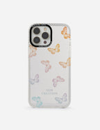 Elevated Faith Christian iPhone Case with colorful butterfly design and New Creation text