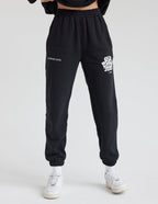 Elevated Faith Black Sweatpants with Christian Apparel Design and Comfortable Fit