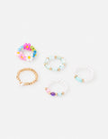 Set of colorful beaded rings from Elevated Faith as trendy Christian Jewelry for everyday wear