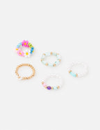 Set of colorful beaded rings from Elevated Faith as trendy Christian Jewelry for everyday wear